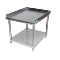 Bk Resources Stainless steel Equipment Stand W/Undershelf, 3 Sided 2"Riser 48X30 SVET-4830